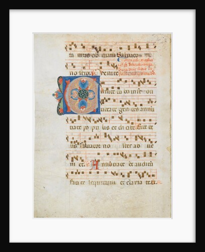 Bifolium with Initial C, from an Antiphonary, ca. 1320 by Unknown