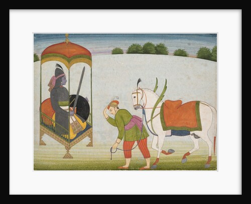 Kalki Avatar, the Future Incarnation of Vishnu: Page from a Dispersed Manuscript, ca. 1760-70 by Unknown