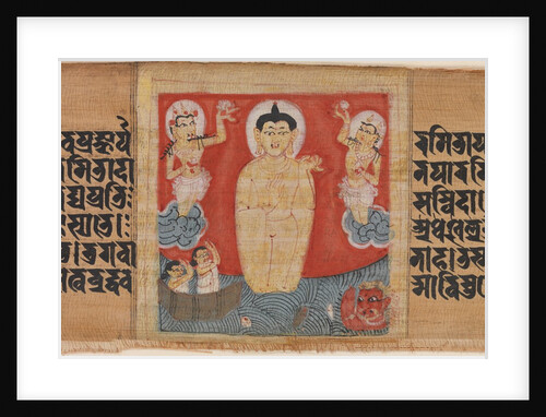 Buddha Giving Safety to Mariners, Leaf from…, ca. 1090 by Unknown