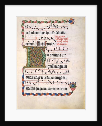 Manuscript Leaf with Initial H, from an Antiphonary, second quarter 15th century by Unknown