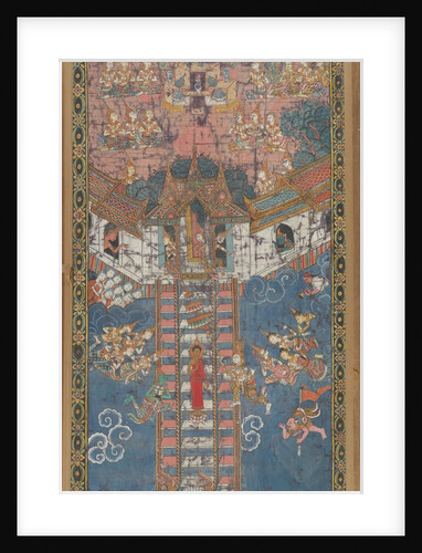 The Buddha Descending from Trayastrimsa Heaven at Sankissa, 19th century by Unknown