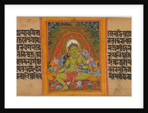 Green Tara… Manuscript, early 12th century by Unknown