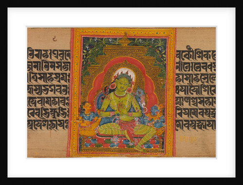 Green Tara, Folio from… Manuscript, early 12th century by Unknown