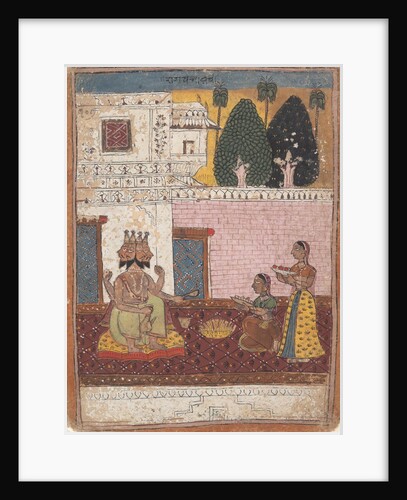 Khambavati Ragini…from a Dispersed Ragamala Series, 1700-1725 by Unknown