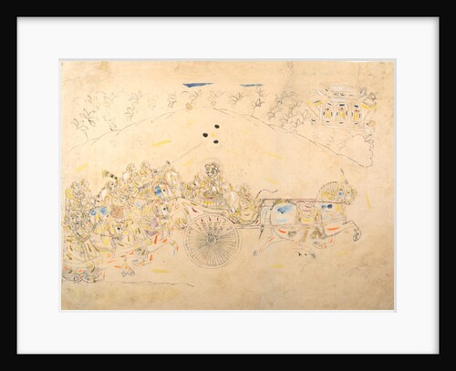 Preparatory Study for a Portrait of Man Singh and His Harem, 1810-15 by Unknown