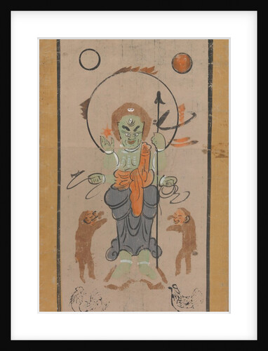 Otsu-e of Shomen Kongoyasha, 17th century by Unknown