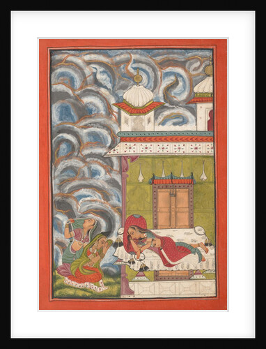 Andhrayaki Ragini: Folio from a ragamala series , ca. 1710 by Unknown