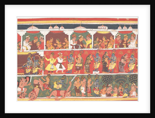Encounters in Mathura: Page from a Dispersed Bhagavata Purana…, ca. 1700 by Unknown