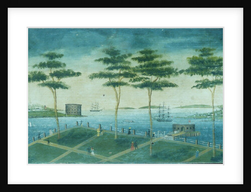 View of the Battery, New York, 1800-1850 by Unknown