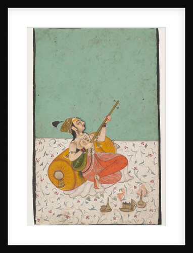 Lady Musician Playing a Sitar, ca. 1800 by Unknown