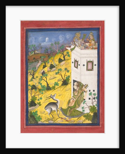 A Female Musician Charms an Antelope, ca. 1825 by Unknown