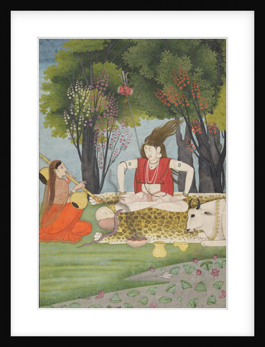 Shiva enraged by Parvati's interruption of his meditation, early 19th century by Unknown