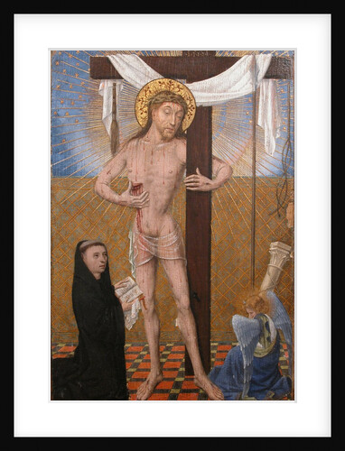 Man of Sorrows with Kneeling Donor, fourth quarter 15th century with modern additons by Unknown