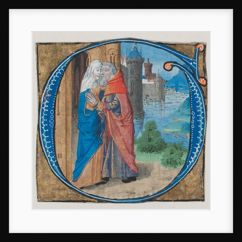 Manuscript Illumination with Joachim and Anna in an Initial G with Joachim and Anna…, 15th century by Unknown