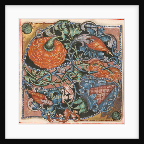 Manuscript Illumination with Initial S, from a Choir Book, 16th century by Unknown