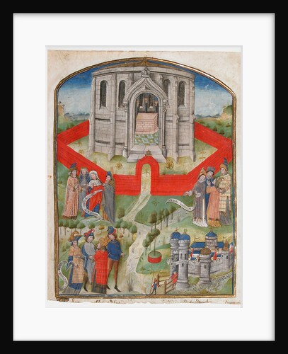 The Temple in Jerusalem, from the 'Postilla Litteralis…, 1450-75 by Unknown