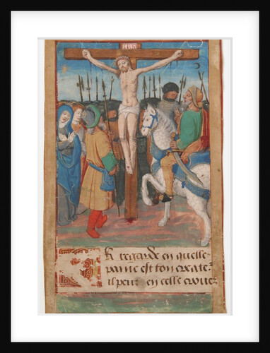 Manuscript Leaf with the Crucifixion, from a Book of Hours, 15th century by Unknown