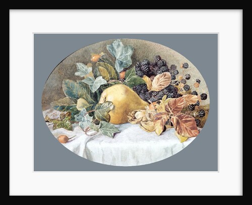 Still Life with Fruit, 1876 by John William Hill