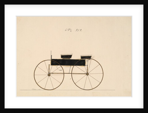 Design for Wagon, no. 313, ca. 1850 by Brewster & Co