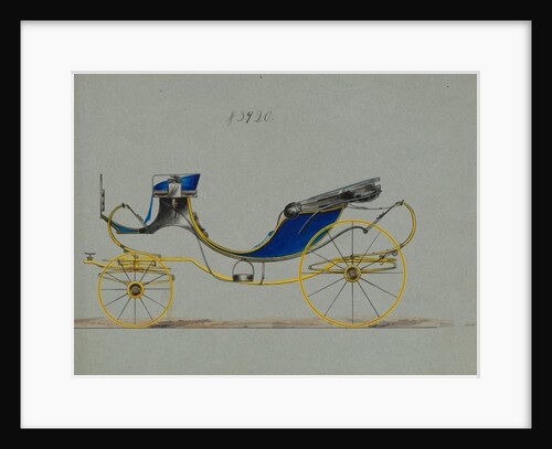 Design for 8 spring Victoria, no. 3920, 1884 by Brewster & Co