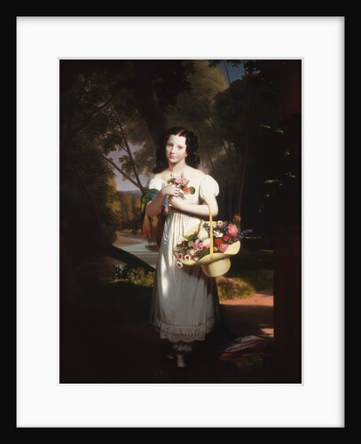 Little Girl with Flowers, ca. 1830 by Charles Cromwell Ingham