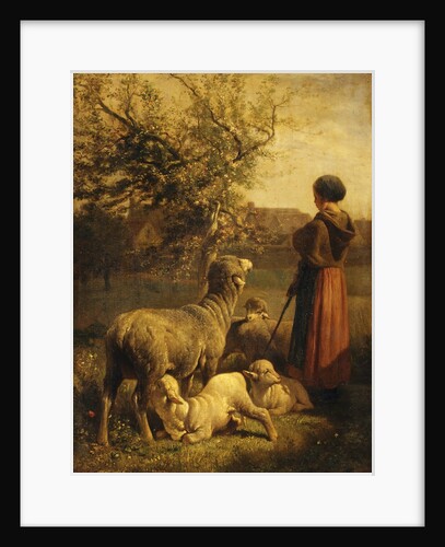 Springtime by Charles Emile Jacque