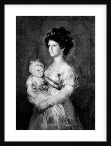 Infanta María Luisa and Her Son Carlos Luis by Goya (copy after)