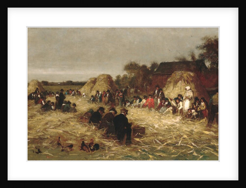 Corn Husking at Nantucket, ca. 1875 by Eastman Johnson