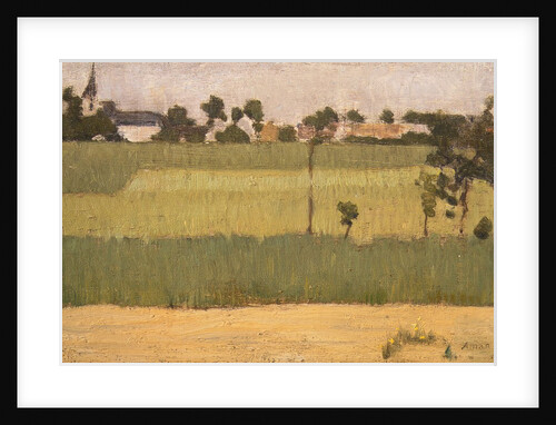 The Outskirts of a Village, ca. 1880 by Edmond Francois Aman-Jean