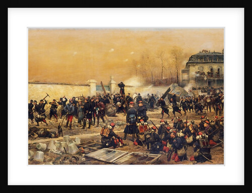 The Defense of Champigny, 1879 by Jean Baptiste Edouard Detaille