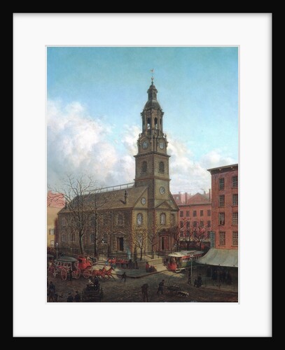 The North Dutch Church, Fulton and William Streets, New York, 1869 by Edward Lamson Henry