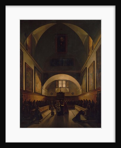 The Choir of the Capuchin Church in Rome, 1814-15 by Francois-Marius Granet