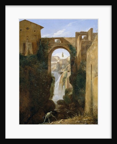 Ponte San Rocco and Waterfalls, Tivoli, ca. 1810-20 by Francois-Marius Granet