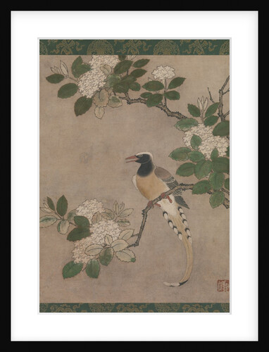 Magpie on Viburnum Branch, early 16th century by Genga