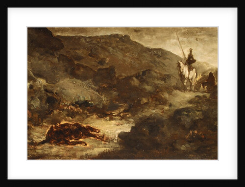 Don Quixote and the Dead Mule, after 1864 by Honore Daumier
