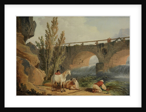 Bridge over a Cascade by Hubert Robert