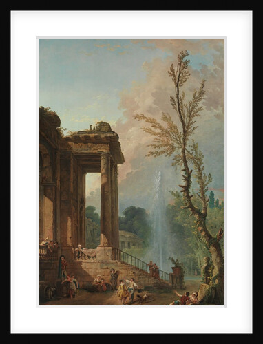 The Portico of a Country Mansion, 1773 by Hubert Robert