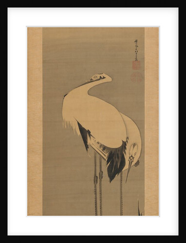 Two Cranes, 1795 by Ito Jakuchu