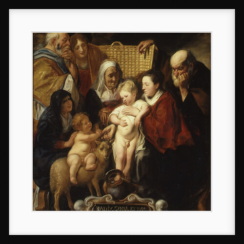 The Holy Family with Saint Anne and the Young Baptist and His Parents, early 1620s and 1650s by Jacob Jordaens