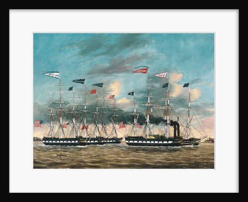 The Tow Boat Conqueror, 1852 by James Guy Evans