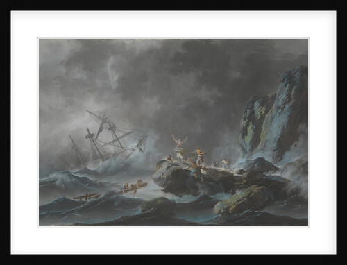 A Shipwreck in a Storm, 1782 by Jean-Baptiste Pillement