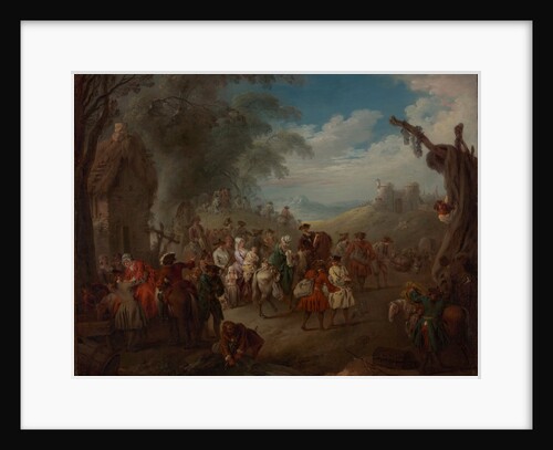 Troops on the March, ca. 1725 by Jean-Baptiste Pater