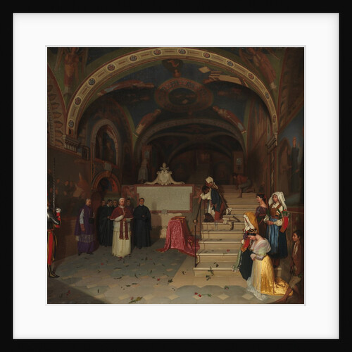 Pope Gregory XVI Visiting the Church of San Benedetto at Subiaco, 1843 by Jean-François Montessuy