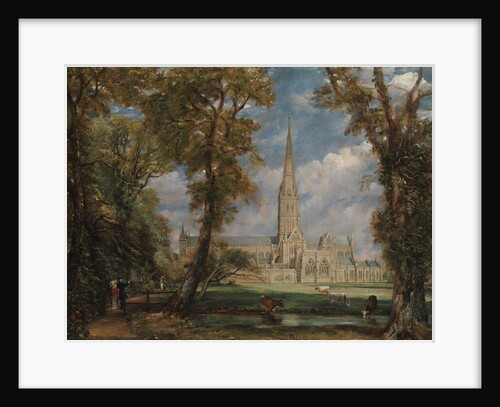 Salisbury Cathedral from the Bishop's Grounds, ca. 1825 by John Constable