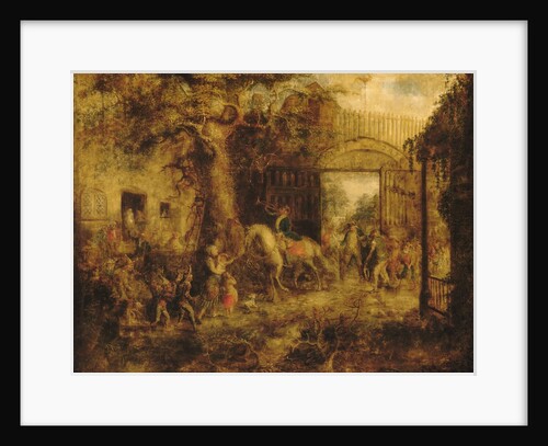 The Vigilant Stuyvesant's Wall Street Gate, 1863 by John Quidor