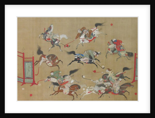 Tartars Playing Polo, early 18th century by Kano Eisen'in Furunobu