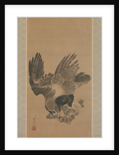 Eagle Attacking a Monkey, 1885 by Kawanabe Kyosai