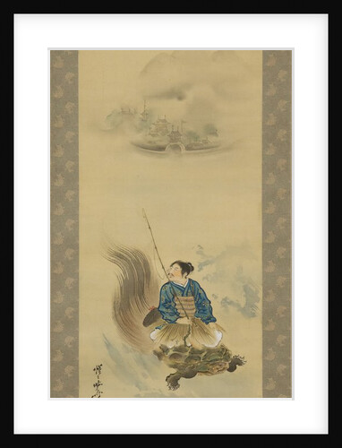 Urashima Taro Riding on a Tortoise, after 1888 by Kawanabe Kyosai