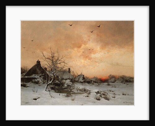 January: Cernay, near Rambouillet by Leon-Germain Pelouse