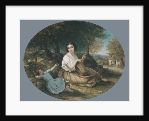 The Basket Maker, 1853 by Louis Lang